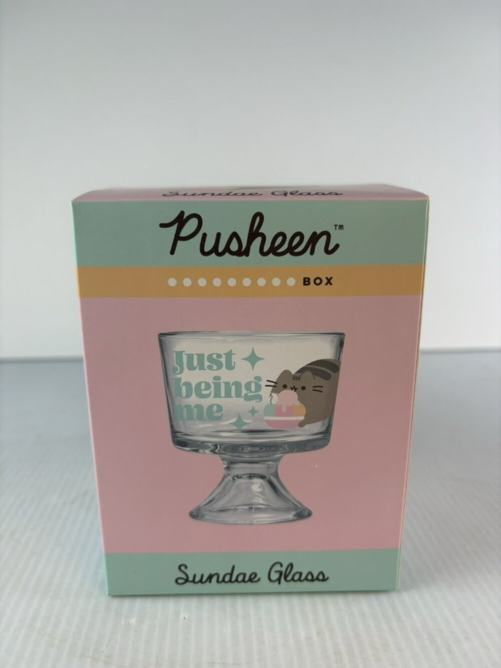 Pusheen Box Summer 2021 Ice Cream Sundae Glass New in Box
